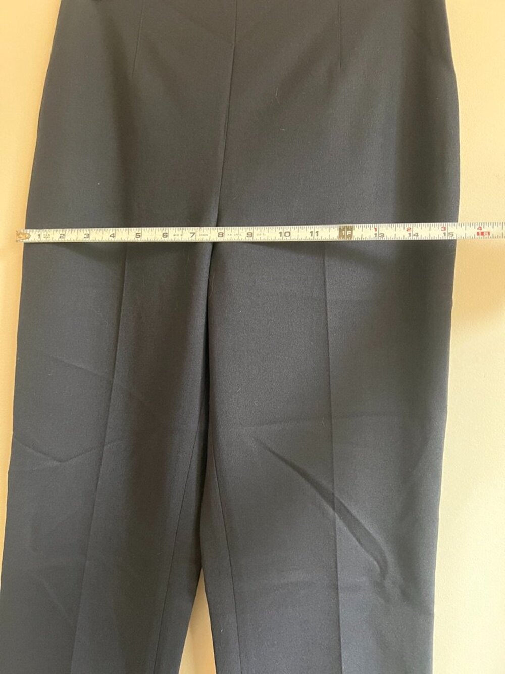 Ralph Lauren Black Label Navy, Wool Blend Wide Leg Trousers | Size 2 - Picture 9 of 11